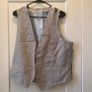 NWT Bar III Men's Slim-Fit Linen Suit‎ Vest